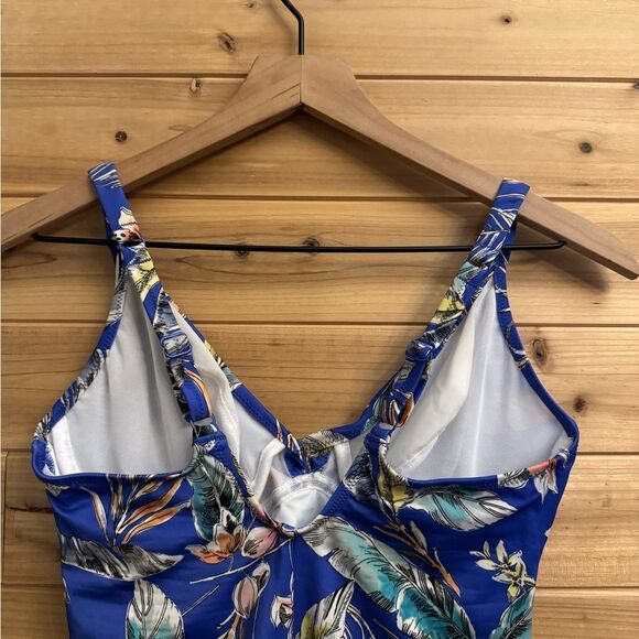 NWOT Fantasie Size 32DD Burano Underwire Plunge Tropical One Piece Swimsuit - Picture 8 of 10